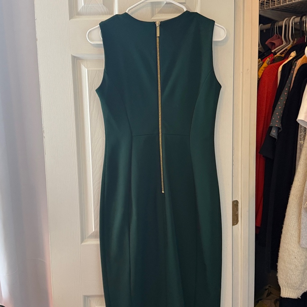 Calvin Klein Dark Green Midi Dress - Picture 3 of 3